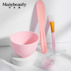 Four-leaf clover 38#4-piece set (pink) with round spoon