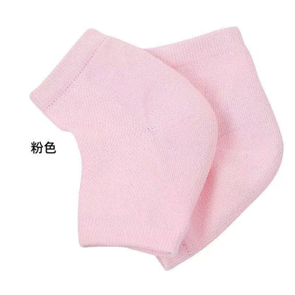 Cross-Border Wholesale Mesh Gel Heel Socks Heel Protective Cover Socks Men's and Women's Short Socks Breathable Sweat-Absorbent Anti-Crack Socks