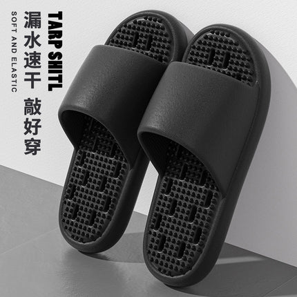 Mute Leakage Slippers Women's Bathroom Bath Non-Slip Home Indoor Toilet Hollow Hole Eva Slippers