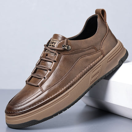 Men's Shoes Autumn New Fashion Casual Workwear Board Shoes Low-top British Retro Leather Shoes SJA351
