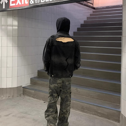 Camouflage Pants New Loose Casual Jeans Korean Style Trendy Versatile Pants Summer Drape Wide-Leg Floor-Length Trousers