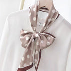 7# brown polka dot / 145