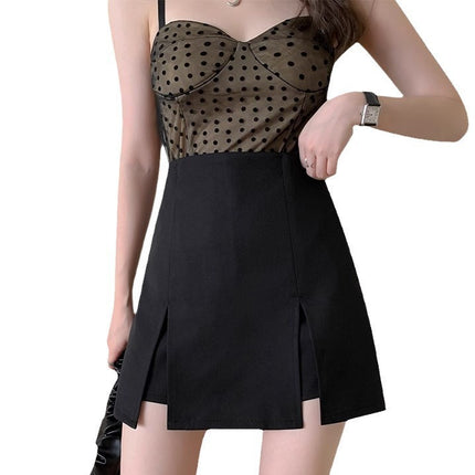 Women's Skirt High Waist Hip Split A- line Skirt Shorts Summer Hot Girl Sexy Casual Hot Pants