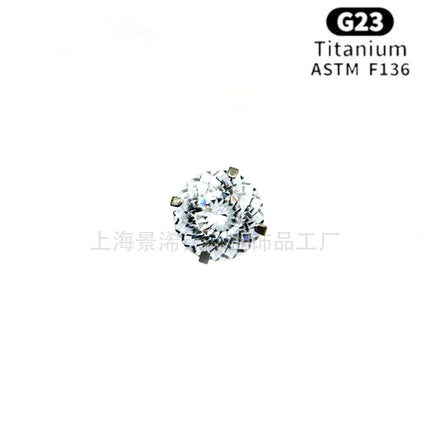 F136 Titanium Alloy Cross-border Bird's Nest Cut Earrings Earrings Earrings Ear Bone Ear Nail Accessories