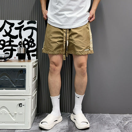 Summer New American Style Full Breasted Pants Basketball Shorts Mid-length Pants Second-off Sports Quad Pants Trendy Drawstring Straight Shorts