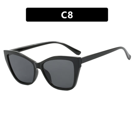 Color-Blocked Cat-Eye Flat Mirror Anti-Blue Light 2024 New Glasses Frame for Women, Versatile European and American Fashion Glasses Frame