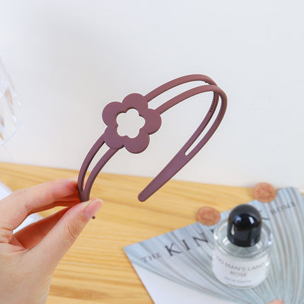 Girls' toothed non-slip matte headband summer simple broken hair artifact girls' headdress non-tightening student headband