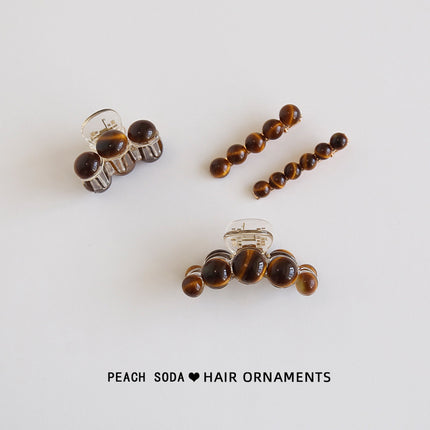 Baroque retro ~ high-grade autumn and winter bangs clip grip back head shark clip half tie medium hairpin headdress