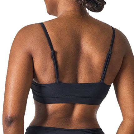 Ski Kardashian-Style Triangle Cup Bra Without Padding, Soft and Stretchy Thin Cup, Comfortable Versatile Tank Top Underwear Bra