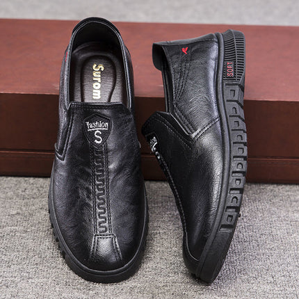 Men's Shoes 2026 New Business Casual Shoes British Style Slip-On Men's Casual Korean Style Breathable Leather Shoes with a High-End Feel