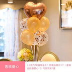 A rose gold love table floating rose gold bright gold each 3