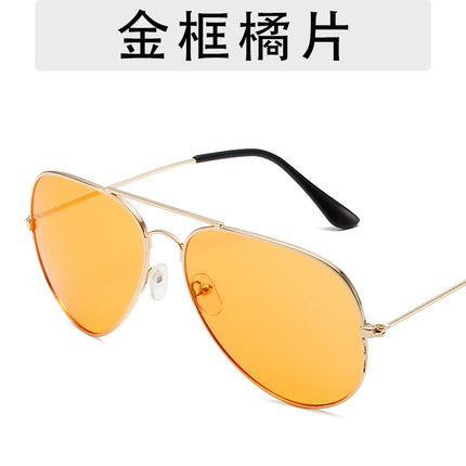 3025 fashion aviator goggles men and women personalized hip-hop all-match sunglasses 3026 colorful ocean sunglasses