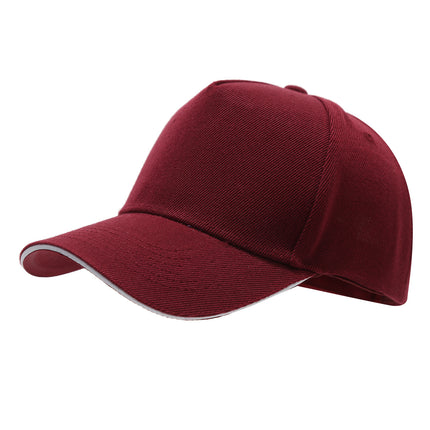 2025 New Five-Panel Green Sandwich Baseball Cap Made with Solid Color Advertising Duckbill Cap Work Cap Embroidery