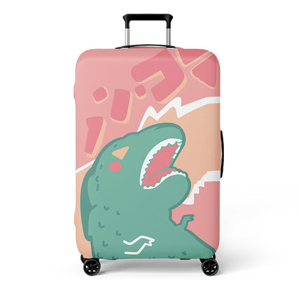 Double-Opening Elastic Suitcase Cover, Thickened Luggage Protective Cover, Travel Suitcase Dustproof Trolley Case, Cartoon Cute Design