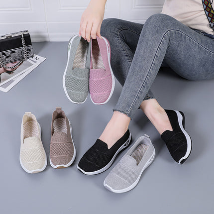 Women's Shoes 2026 New Style Mom Shoes Cross-Border Wholesale Shallow Versatile Shoes Casual Slip-On Women's Shoes