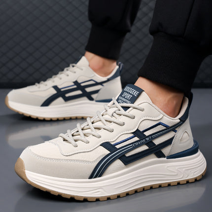 Men's Shoes 2026 Autumn and Winter New Versatile Trendy Sports Casual Shoes Men's Lightweight Running Thick-Soled Dad Shoes Trendy