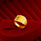 Hair word men's ring / Opening adjustable