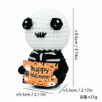 Black and white ghost (happy card)