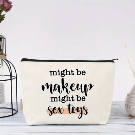 Cross-border Hot Selling Printed Canvas Cosmetic Bag Women Clutch Bag Student Zipper Pencil Case Wholesale Large Capacity Storage Bag