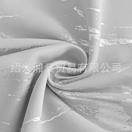 Factory direct modern simple living room bedroom high shading marble hot silver high precision curtain cloth a generation of hair