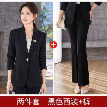 High-end Suit suit Women's Spring Wear Elegant Work Clothes Beauty Salon Business Wear Dress Jewelry Store Front Desk Work Wear