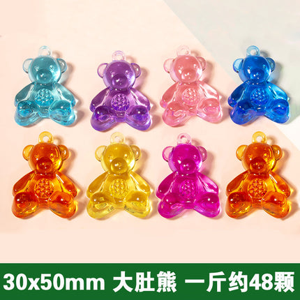 Cartoon Doll Puppy Children's Gem Toy Handmade Creative Jewelry Ornaments Kindergarten Gift Doll Machine Accessories
