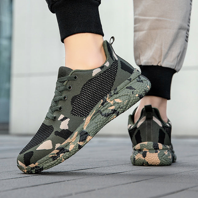 Couple's Beijing Cloth Shoes Camouflage sneaker Men's Autumn and Winter Shoes Walking Shoes Men's Sports Casual Shoes Women's Travel