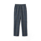 (trousers)-gray thousand grid / XS155