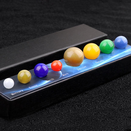 Cat's Eye Stone Eight Planets of the Solar System Universe Galaxy Interstellar Planet Popular Science Education Cognitive Ornaments