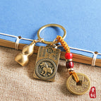 [Dog] Brown Rope Five Emperors Money + Square Brand Amitabha + Full Sand Gourd