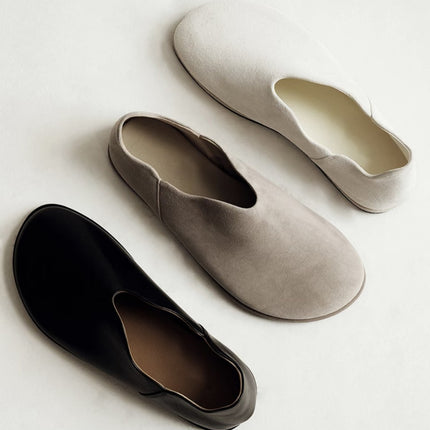 Ox-back velvet! Old Qian Feng Step-on Mueller Shoes Women's 2025 New Retro Casual Flat Loafers Lazy Slippers