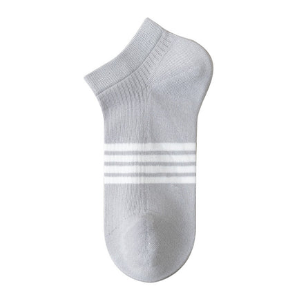 Women's socks wholesale spring and summer simple antibacterial socks deodorant sweat-absorbent boat Socks ins trendy striped short tube women's socks summer