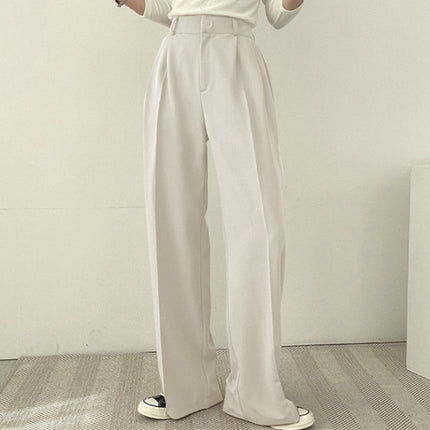 Women's Suit Pants Spring and Autumn 2026 New Korean Style Trendy Design Niche Casual Black Suit Set
