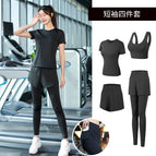 Black [short-sleeved] four-piece set---crazy sale / M