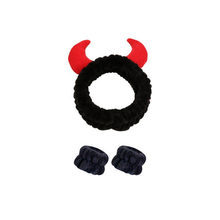 Cross-border Amazon Cartoon Funny Hair Band Animal Horn Cute Wash Face Hair Band Makeup Wide-brimmed Headband Hair Band