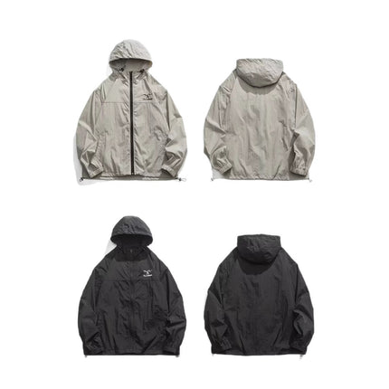 Outdoor Ice Silk Lightweight Sun Protection Clothing for Men and Women Summer 2025 New Youth Breathable Large Size Sun Protection Clothing Jacket