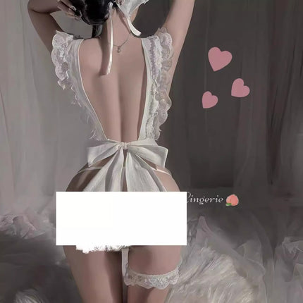 Sexy Underwear 2024 New Sexy Maid Uniform Tempting Dress Flirting Hot Bed Passion Free Pajamas