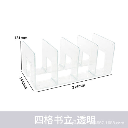 Multi-column book stand desktop fixed book storage reading shelf table bookshelf bookshelf desk book stand factory wholesale