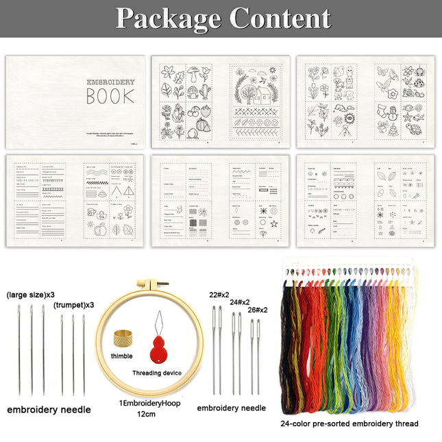 Cross-Border Popular Original Stitchbook Needlework Handmade Embroidery Needlework DIY Embroidery Book Embroidery Material Kit