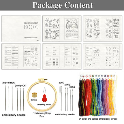 Cross-Border Popular Original Stitchbook Needlework Handmade Embroidery Needlework DIY Embroidery Book Embroidery Material Kit