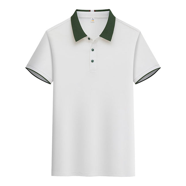 New POLO Advertising Shirt Waiter Work Clothes T-Shirt Short Sleeve Summer Hot Pot Barbecue Milk Tea Hotel Foil Print