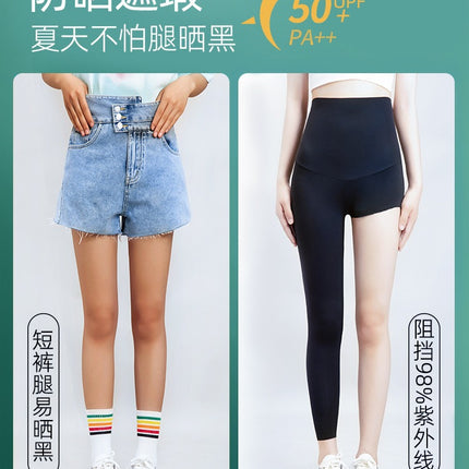 Shark Pants Spring and Autumn Thin Women's Outer Wear 2025 New Summer Ultra-thin Leggings plus size Autumn Pants Black Tight Sports