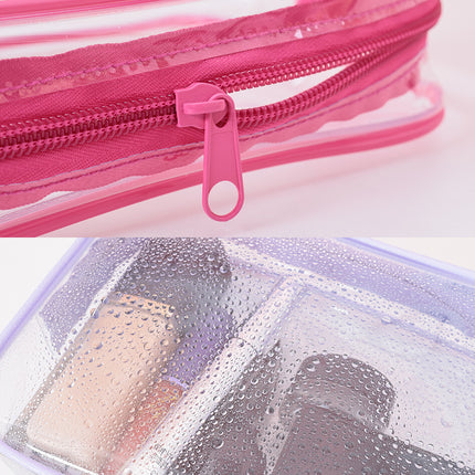 Security Check Storage Bag Liquid Cosmetic Bag Airplane Sealed Bag Airplane Boarding Storage Bag Transparent Cosmetic Bag