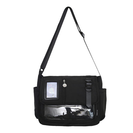 2025 Summer New High-Value Japanese and Korean Fresh Transparent School Bag for Female Primary and Secondary School Students Shoulder Bag