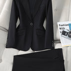 8520 black suit + pants 100% polyester fiber / 4 XL