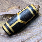 Weathered turtle shell dzi beads [14*40mm]
