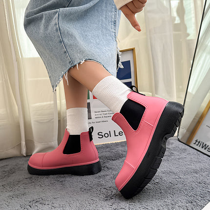 Cross-Border Dropshipping Martin Fashion Rain Boots Women's Thick-Soled Rain Boots Waterproof Shoes Students Versatile Water Boots Short Boots Non-Slip