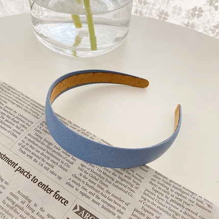 Internet Red Square Explosions Contrast Braid Head Band Wide Edge Non-Slip High-Level Hair Band 2023 New Style Hair Card for Women