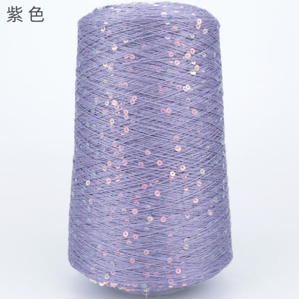 Silk Joy/Tencel Iridescent Sequin Hand-Knitted Yarn Ball Colorful Tencel Sequin Yarn Wholesale 500g