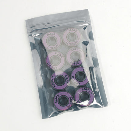 Double row skate wheels 608RS bearing silent skateboard roller skates universal chrome steel high speed color roller